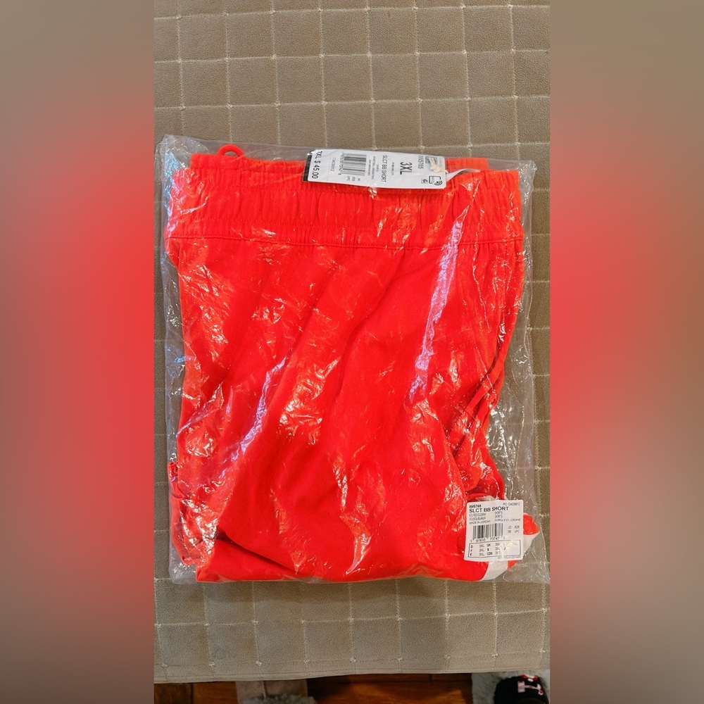Adidas Women’s Select Basketball Drawstring Shorts Solar Red - Picture 4 of 7
